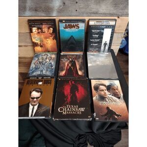 Lot of 9 DVDs - Shawshank, Spawn, Titans, T2, Crow, Jaws, Reservoir Dogs, & More